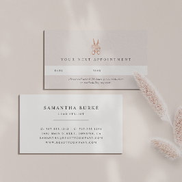 Ro Guld Blommigt Scissor | Hair Salon Tidsbeställning Kort