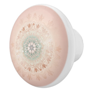 Ro Guld Blommigten Mandala Knopp