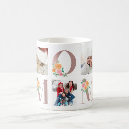 Ro Guld Blommigts bästa MAMMA någonsin, multifoto  Kaffemugg