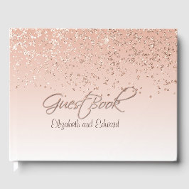 Ro Guld Bröllop Guest Bok