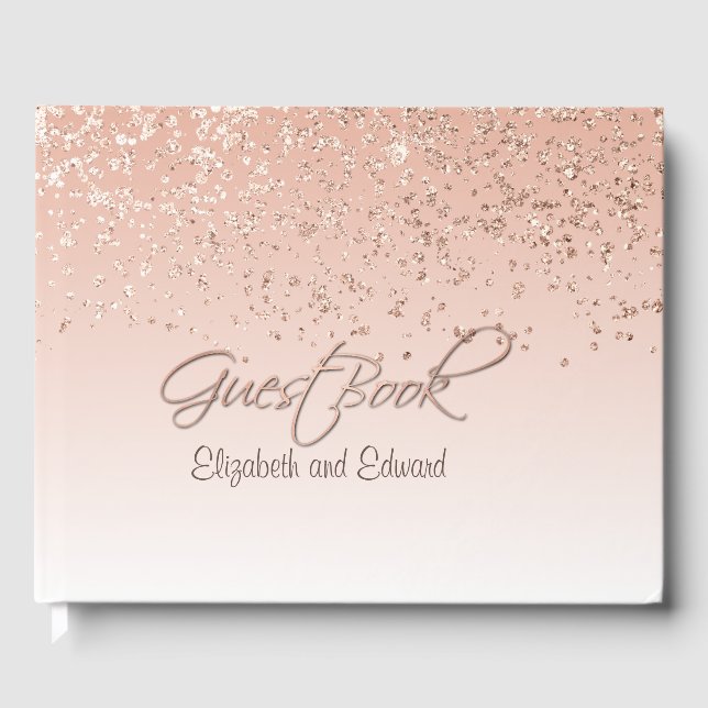 Ro Guld Bröllop Guest Bok (Framsida)