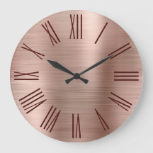 Ro Guld Brushed Foil Burgundy Roman Numerals