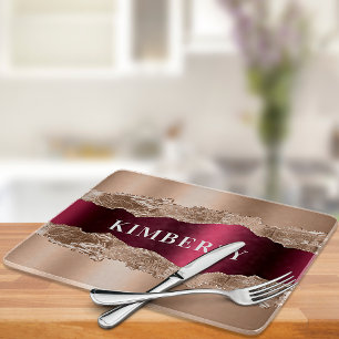 Ro guld burgundi agate marble namn