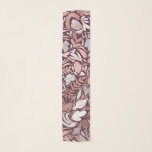 Ro Guld Burgundy Blommigt Illustration Mönster Sjal<br><div class="desc">Denna elegant och det moderna mönster är perfekt för snyggten och trendiget. Den har en faux-tryckt ro-guld-folie, vit, grått- och brugdritad, gul blomma och löv illustration mönster. Det är en chic, söt, unik och lyxdesign, perfekt för det sofistikerade och klassade dam. Alla blommor och löv är ett slags "one-of-sort" med...</div>