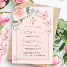 Ro guld butterflies blommigt Arch First Communice