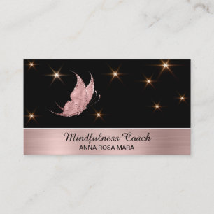 *~* Ro Guld Butterfly Mystical Stars Magic Bu Visitkort