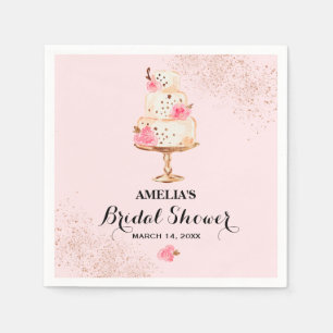 Ro Guld Cake Tea Party Möhippa Napkins Pappersservett