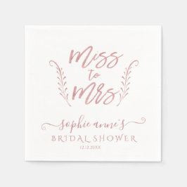 Ro Guld Calligraphy Möhippa Bachelorette Pappersservett