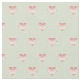 Ro Guld Champagne Metallic Hearts Mönster Tyg