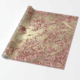 Ro Guld Champaigne Marble Glitter Spark Strokes Presentpapper