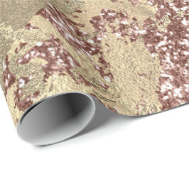 Ro Guld Champaigne Marble Glitter Spark Strokes Presentpapper