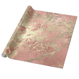 Ro Guld Champaigne Marble Shiny Metallic Strokes Presentpapper