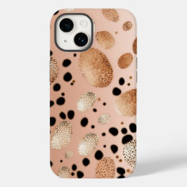 Ro Guld Cheetah Glitter iPhone Mate Tuff Fodral