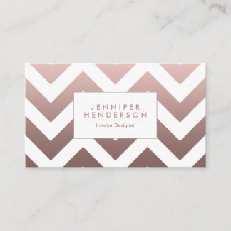 Ro Guld Chevrons Visitkort