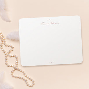 Ro Guld Classic Elegance Personlig Stationery Anteckningskort