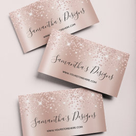 Ro Guld Confetti Glitter Ombre Online Store Visitkort