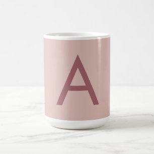 Ro Guld Dammens moderna monogram - första Brev Kaffemugg