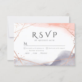 Ro Guld Dawn Watercolor Geometric Bröllop OSA