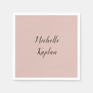 Ro Guld Den moderna Professionellen Exklusiv Namn Pappersservett
