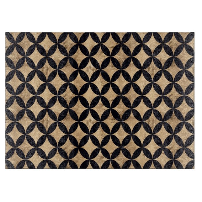 Ro guld diamantcirkel på svart bakgrund (Framsidan)