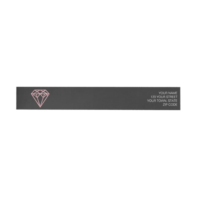 Ro Guld Diamond Etikettband (Individual)