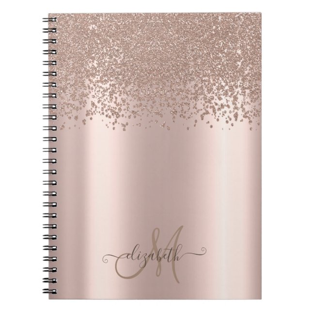 Ro Guld Diamonds Monogram Anteckningsbok (Framsidan)