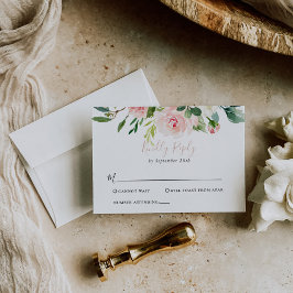 Ro Guld Elegant Fall Flowers Bröllop OSA Card