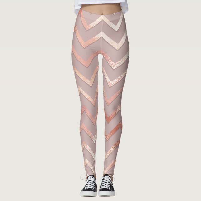 Ro guld: elegant vintage mönster. leggings (Framsida)
