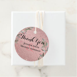 Ro Guld Eucalyptus Löv Foil Watch BRÖLLOP Gåvor Etiketter