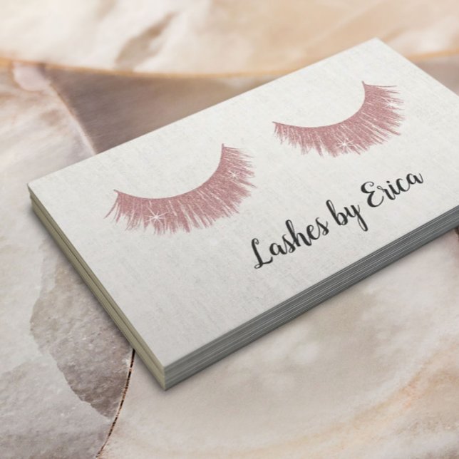 Ro Guld Eyelash Extensions (utökning av ljusutslag Visitkort (Skapare uppladdad)
