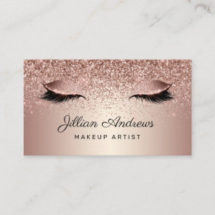 Ro Guld Eyelash Makeup Artist Visitkort