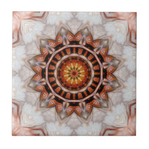 Ro Guld fågelludd, Geometric Mönster Tile Kakelplatta