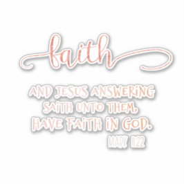 Ro Guld Faith med KJV Bible Verse Klistermärken