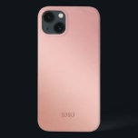 Ro Guld Färgad | Anpassningsbar Initialer<br><div class="desc">Ro guld färgad iphone case med ditt monogram.</div>