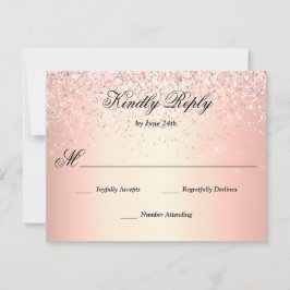 Ro Guld Faux Glitter Gnistra OSA Kort