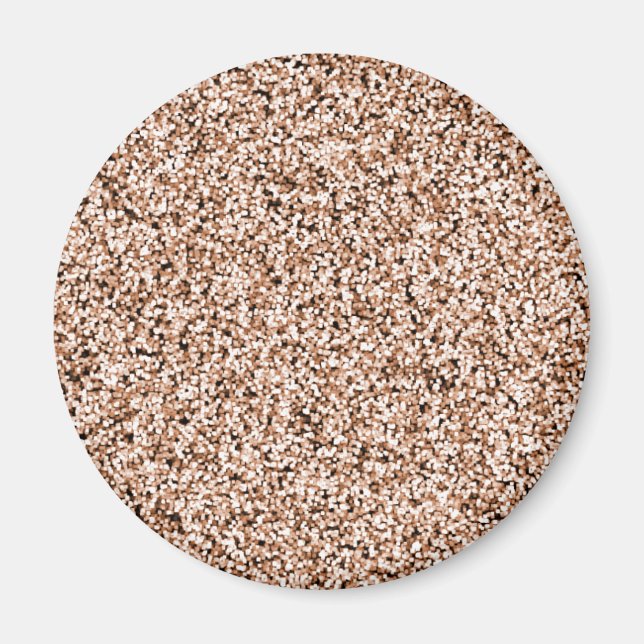 Ro Guld Faux Glitter Magnet (Framsidan)
