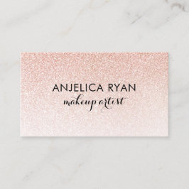 Ro Guld Faux Glitter Ombre Makeup, Affärskort Visitkort