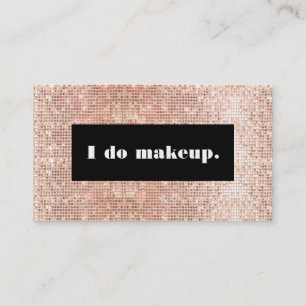 Ro Guld Faux Sequins fold Makeup Artist Visitkort
