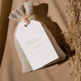 Ro Guld Finare Kärlek, Bröllop Tack Presentetikett