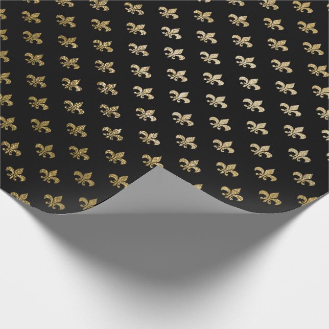 Ro Guld  Fior de Lis Black Royal Paris Presentpapper (Hörn)