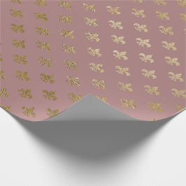 Ro Guld Fior de Lis Guld Mauve Lilac Presentpapper