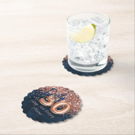 Ro-Guld-flottan blåa 30års födelsedag Party Underlägg Papper