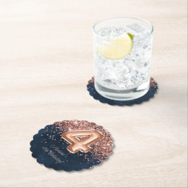 Ro-Guld-flottan blåa 4e födelsedagen Party Underlägg Papper