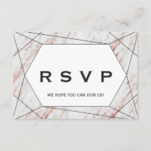 Ro Guld Geometric Marble Menu Choice OSA