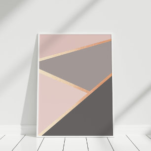 Ro Guld Geometric Poster