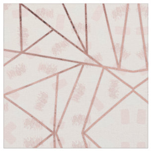 Ro Guld Girly Geometric Brushstroke Triangles Tyg