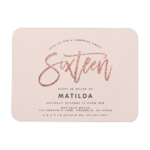 Ro guld girly glitter 16 födelsedag