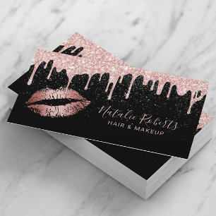 Ro Guld Glam Glitter-drivrutiner, Beauty Salon Visitkort