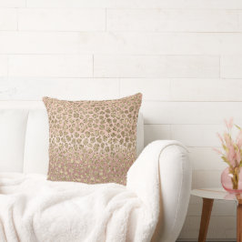 Ro Guld Glam Glitter Leopard Kudde