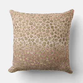 Ro Guld Glam Glitter Leopard Kudde